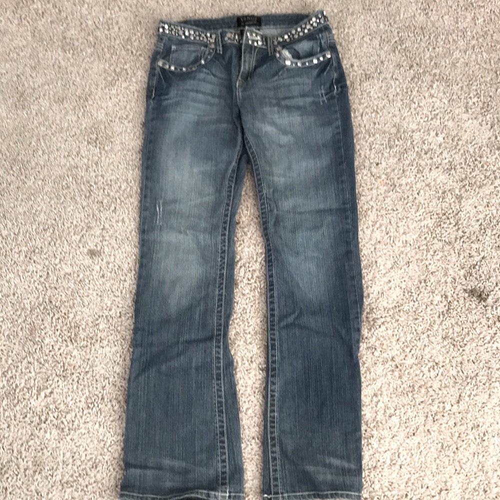 Boutique Silver beaded 👖 jeans -